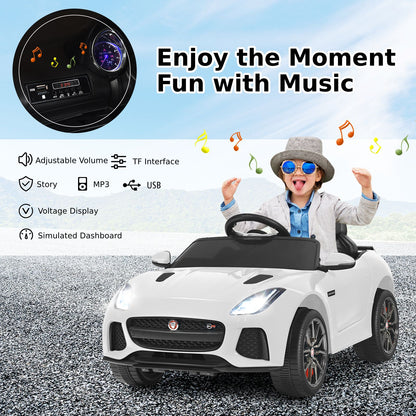 12V Jaguar F-Type SVR Kids Ride on Car with Remote Control